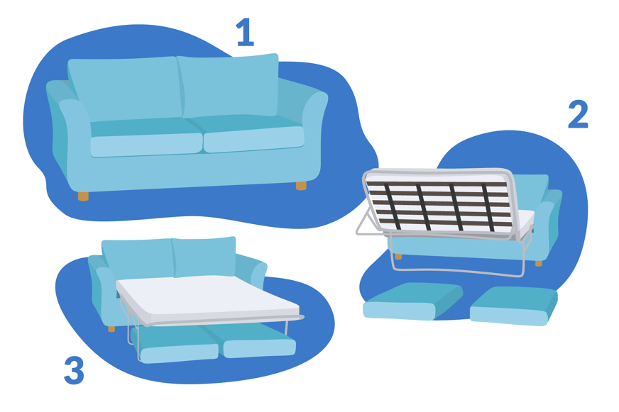 Pull out sofa bed instructions